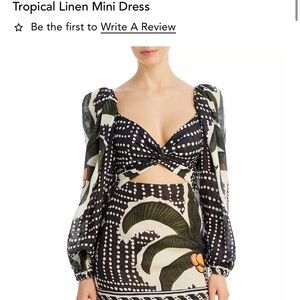 Johanna Ortiz Tropical Linen Mini Dress